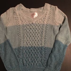 LIKE NEW! Justice sweater fits like a size 12!